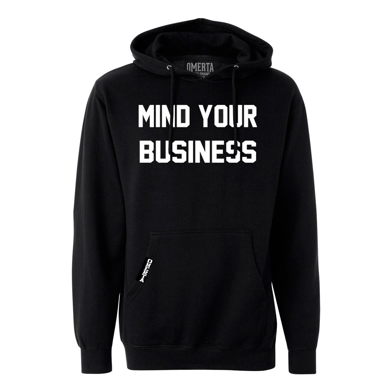 Mind Your Business Black Pullover Sweatshirt