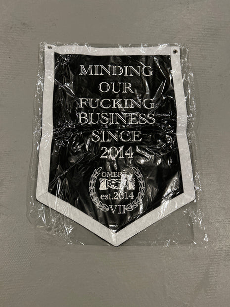 Minding Our Business 7 Year Pennant