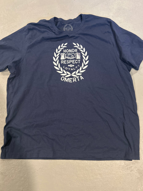 CLEARANCE - Wreath Navy Shirt - 4X-Large