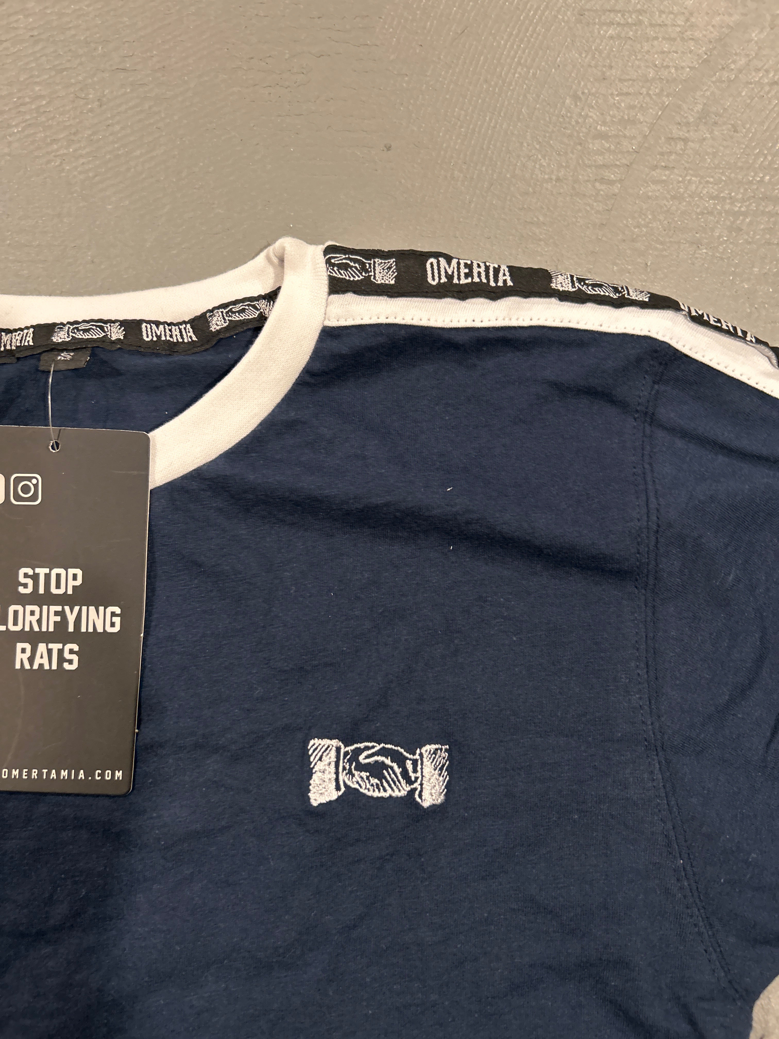 CLEARANCE - Vintage Soccer Shirt Navy - Small