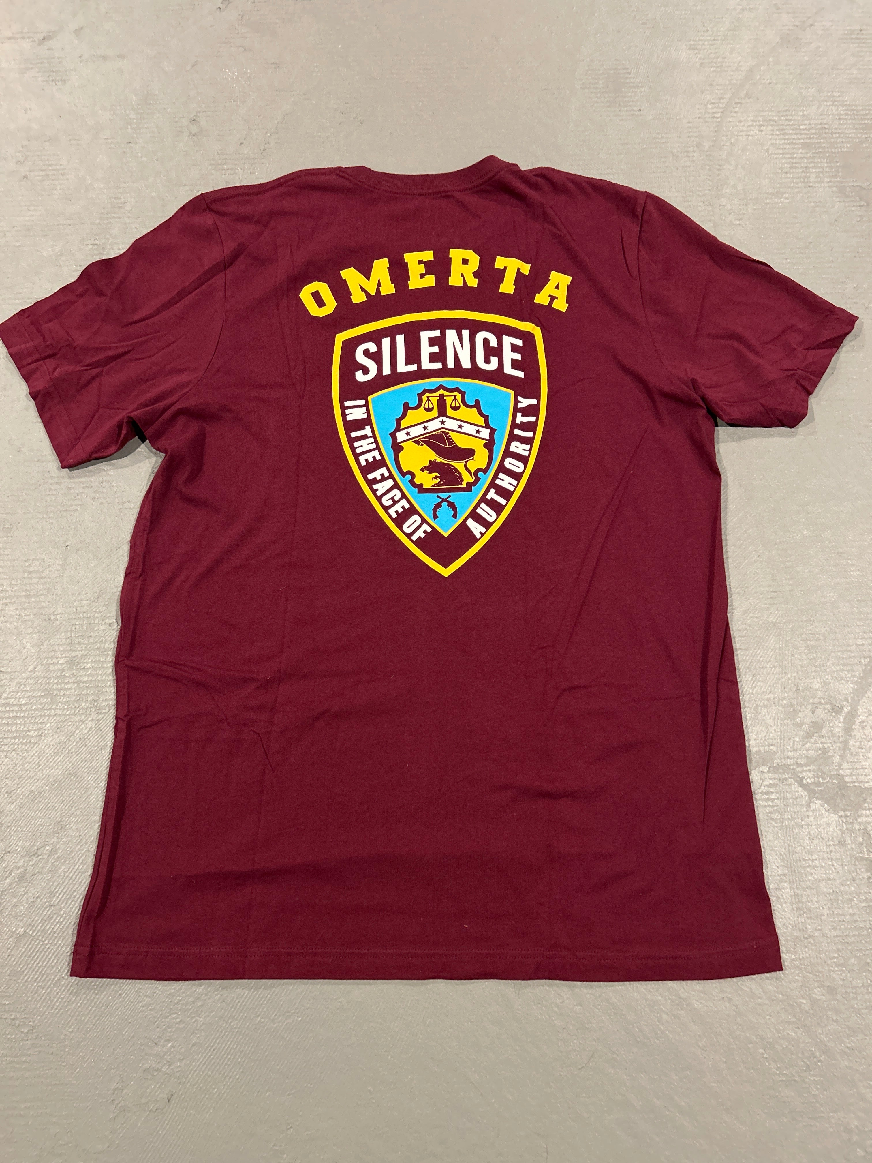 CLEARANCE - Silence In The Face Of Authority Maroon - X-Large