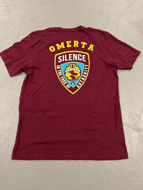 CLEARANCE - Silence In The Face Of Authority Maroon - X-Large