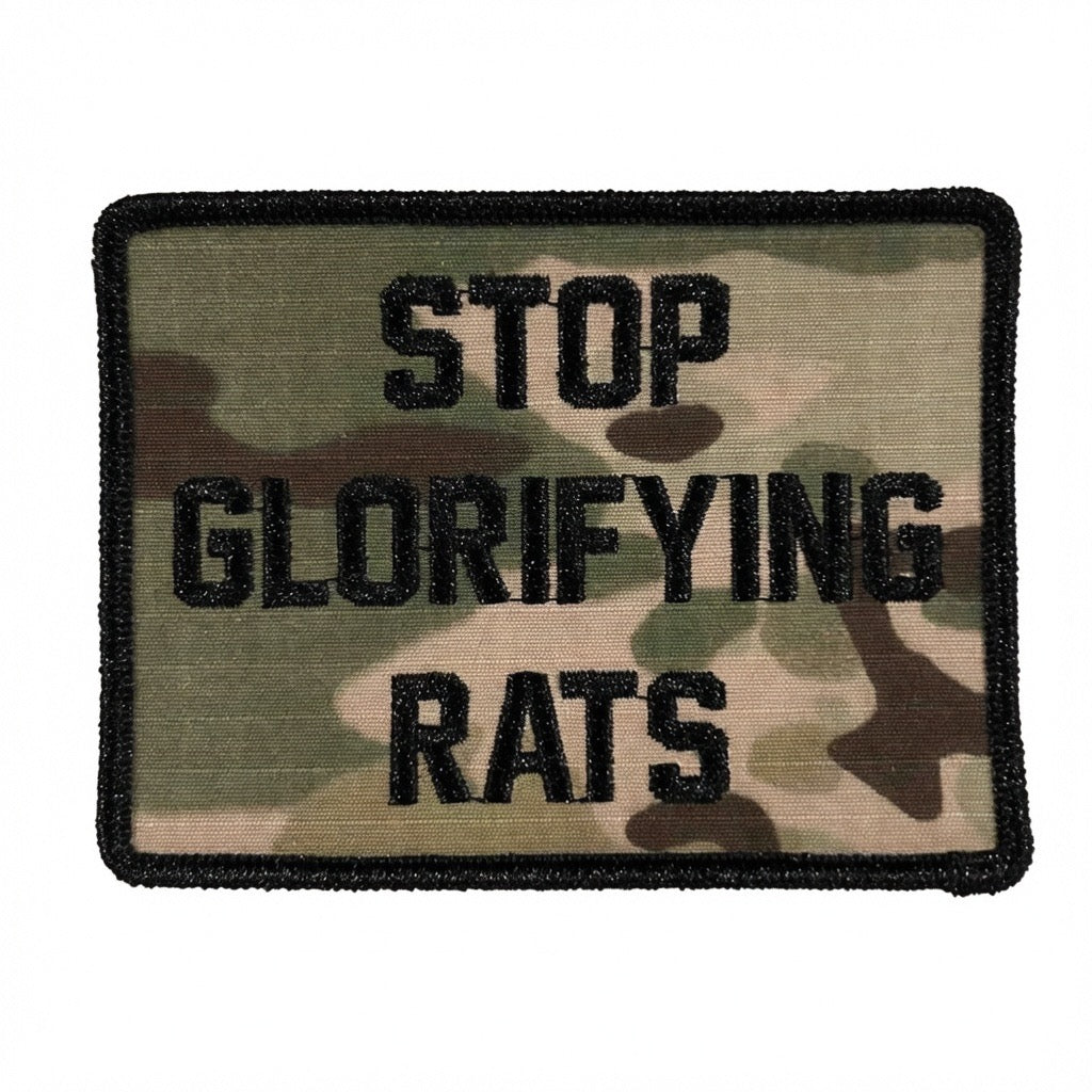 Stop Glorifying Rats 4” x 3