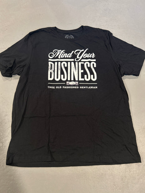 CLEARANCE - Mind Your Business Black Shirt - 3X-Large