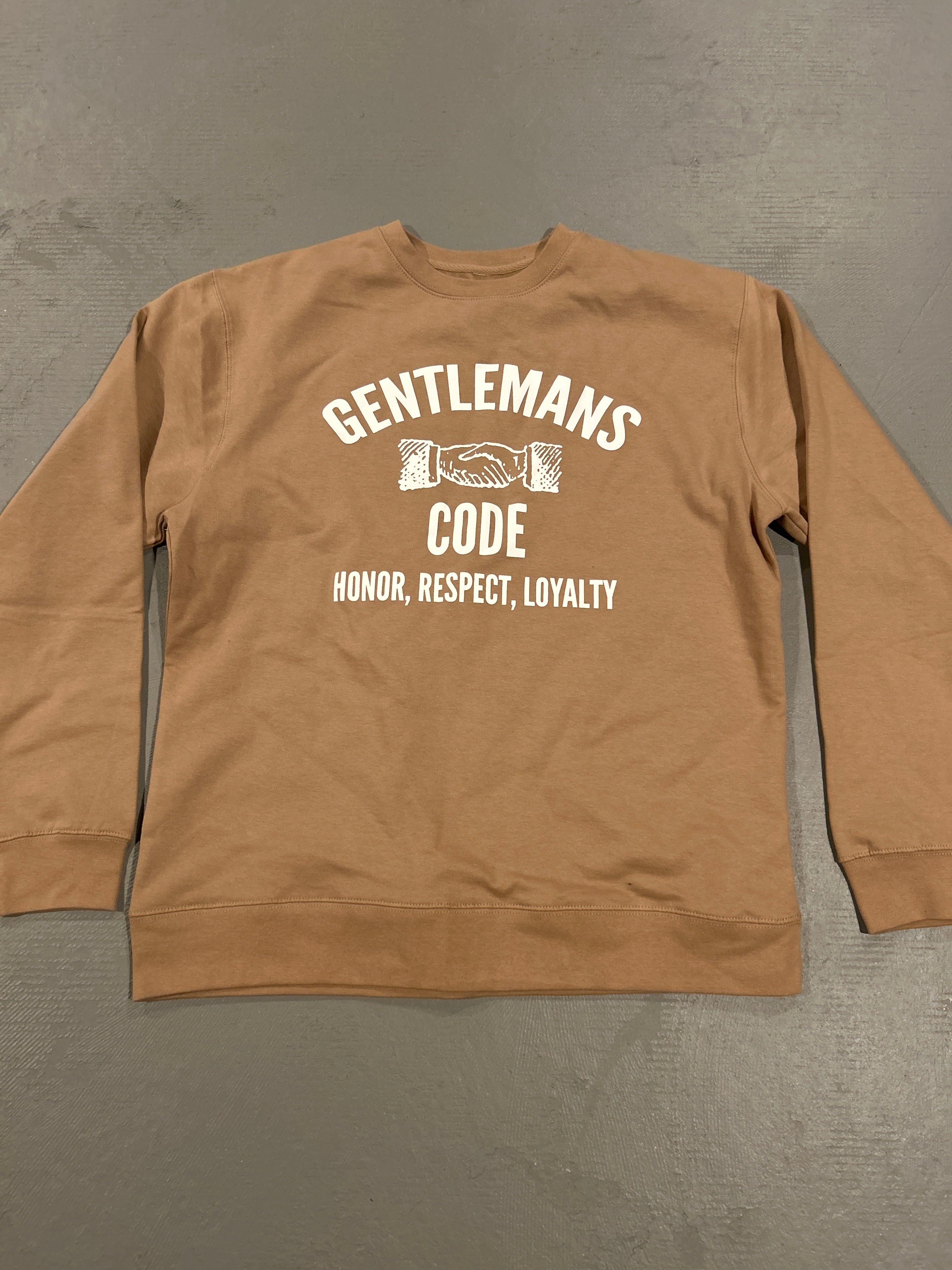 Gentlemans Code Sandstone Crew Neck - Large