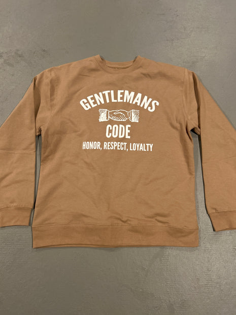 Gentlemans Code Sandstone Crew Neck - Large