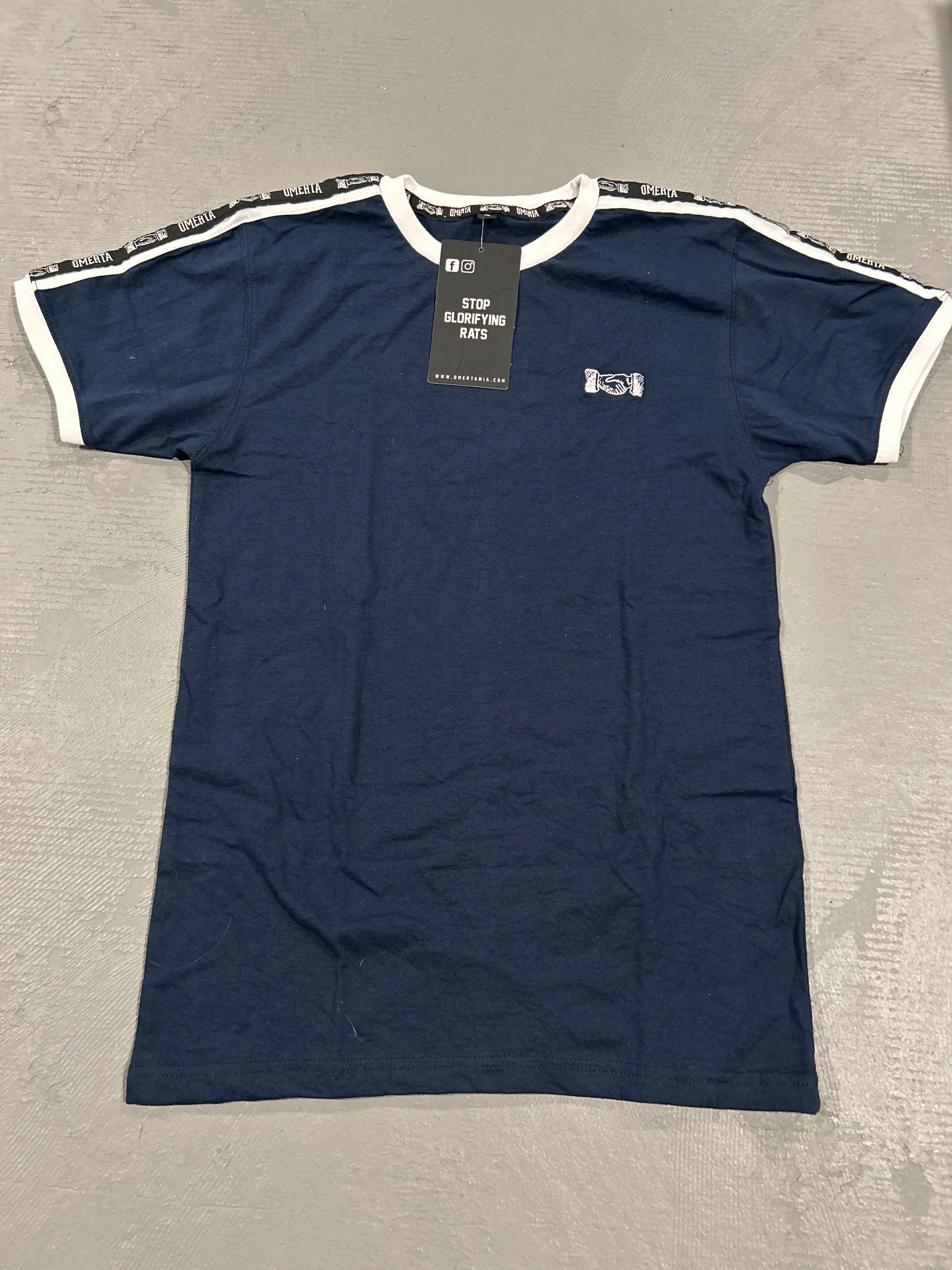 CLEARANCE - Vintage Soccer Shirt Navy - Small