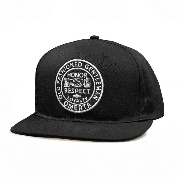Old Fashioned Gentleman Black Snapback Hat