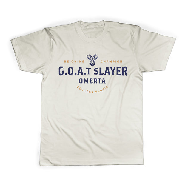 PRE-ORDER G.O.A.T. Slayer Off White Shirt