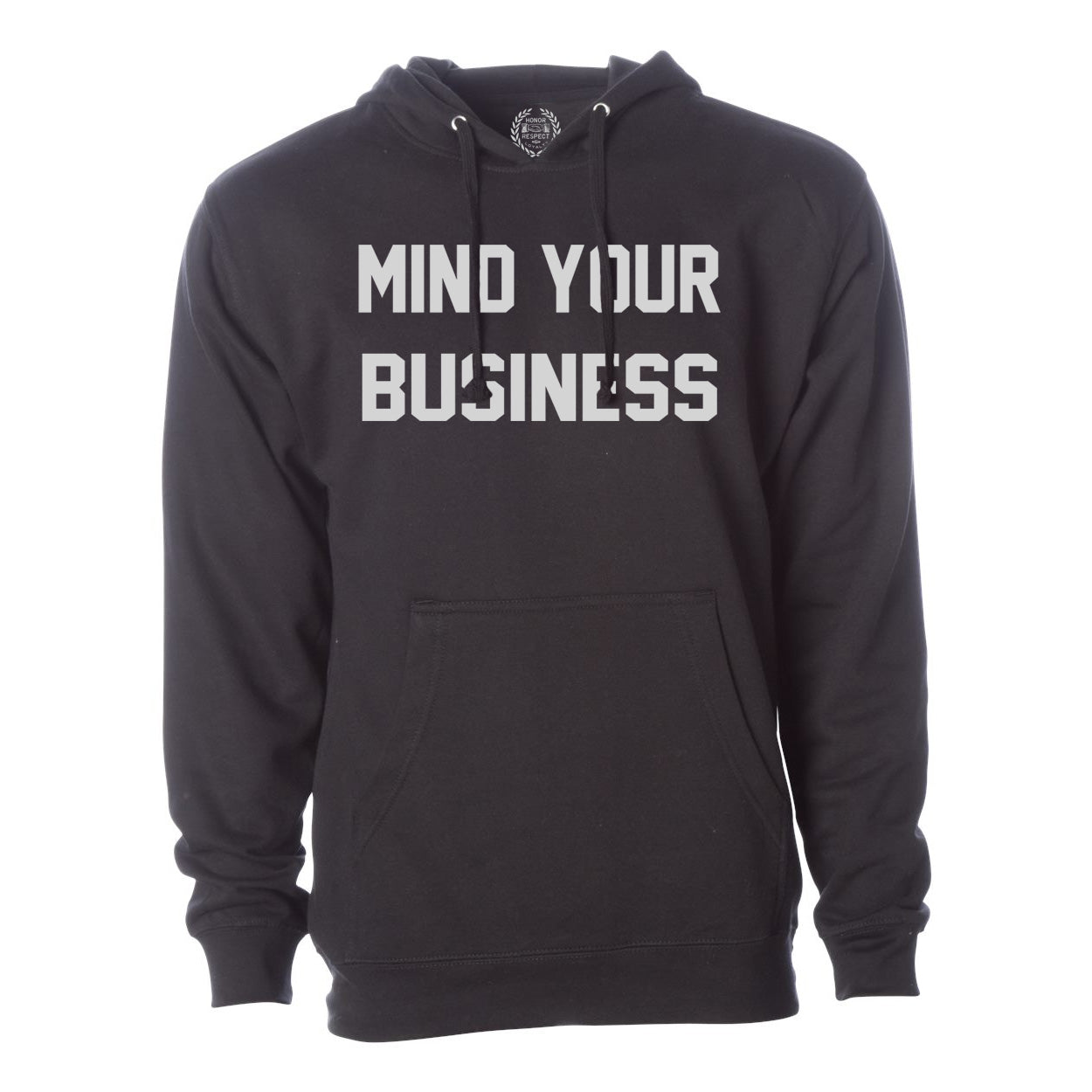 Mind Your Business Black Pullover Sweatshirt