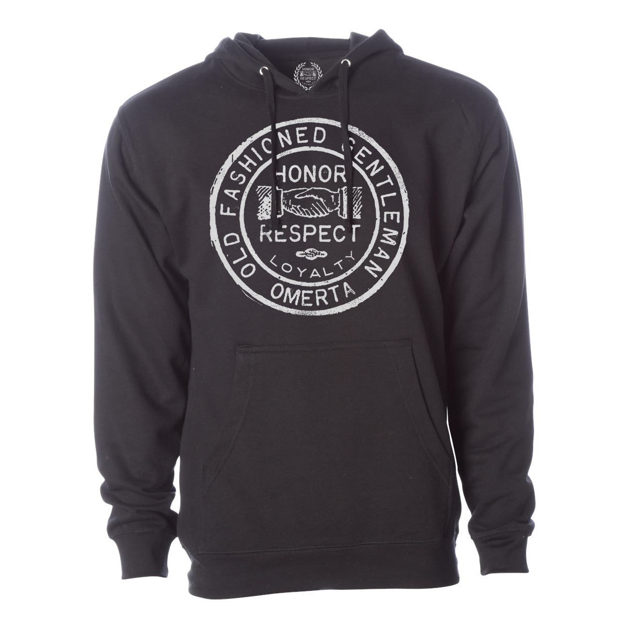 Old Fashioned Gentleman Black Pullover Sweatshirt