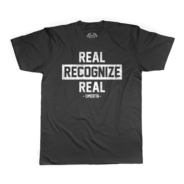 Real Recognize Real Black Shirt