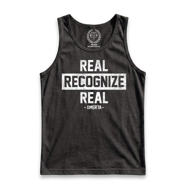 Real Recognize Real Black Tank Top