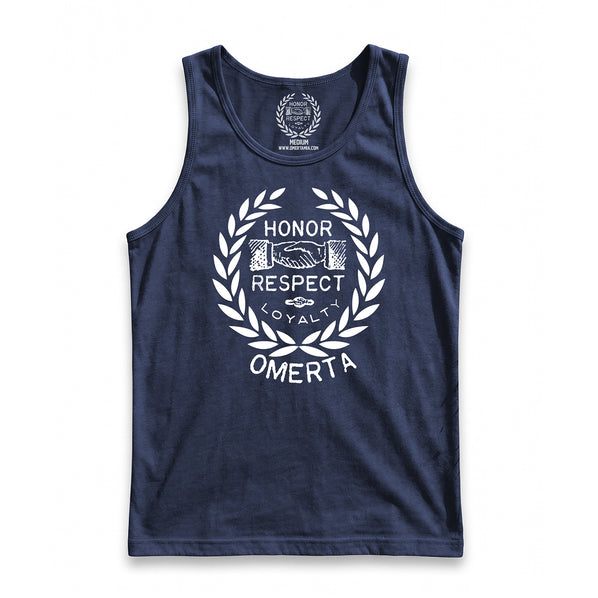 Wreath Navy Tank Top