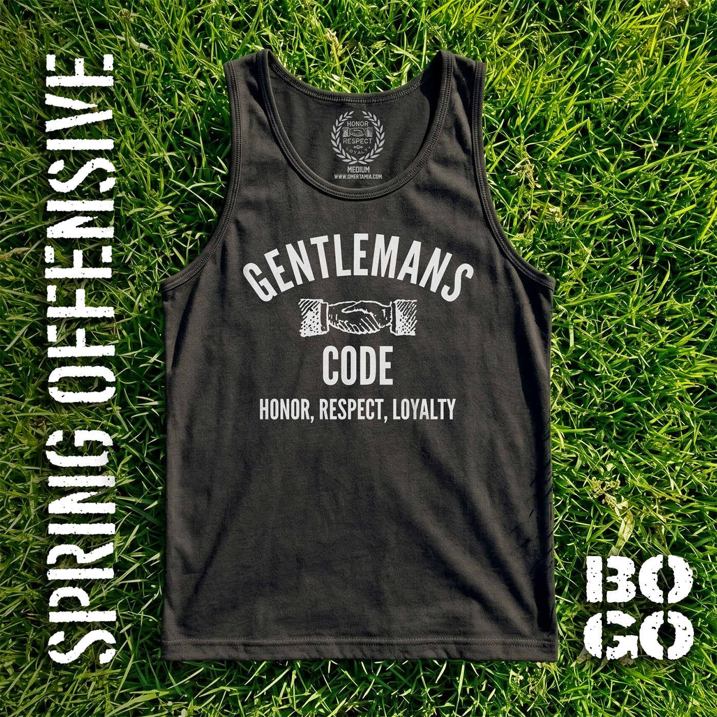 Gentleman's Code Black Tank Top