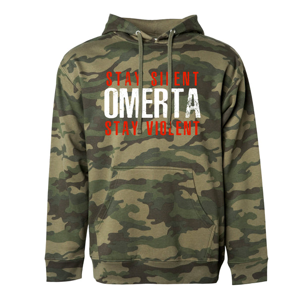 Stay Silent Stay Violent Camo Pullover Sweatshirt