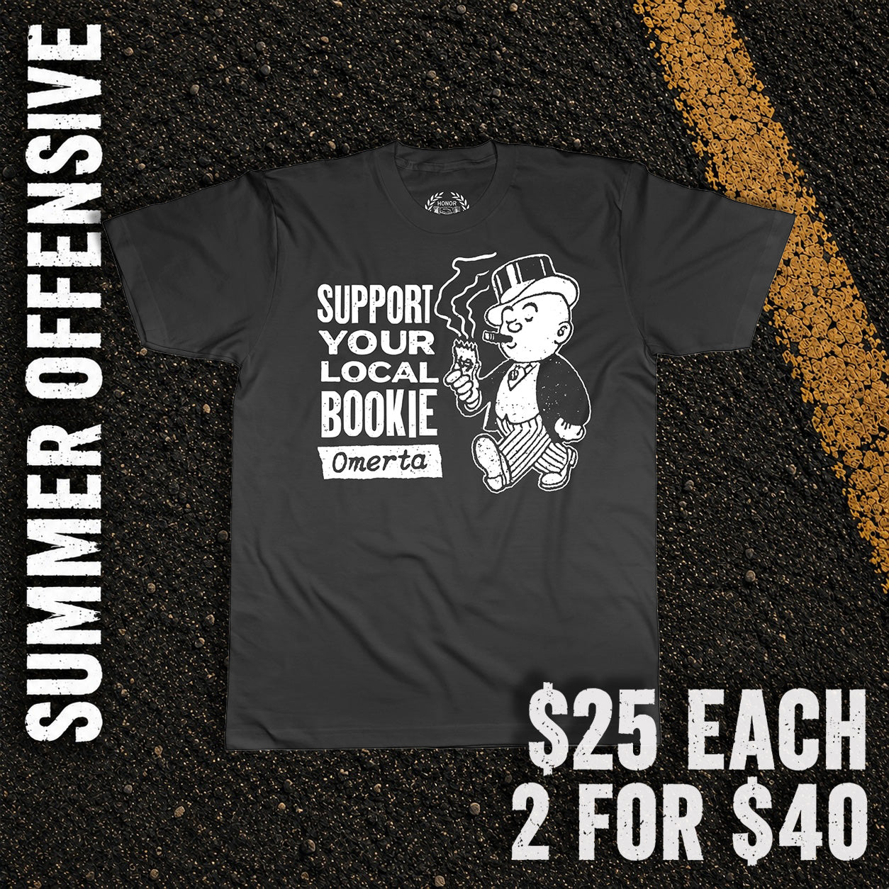 Support Your Local Bookie Black Shirt