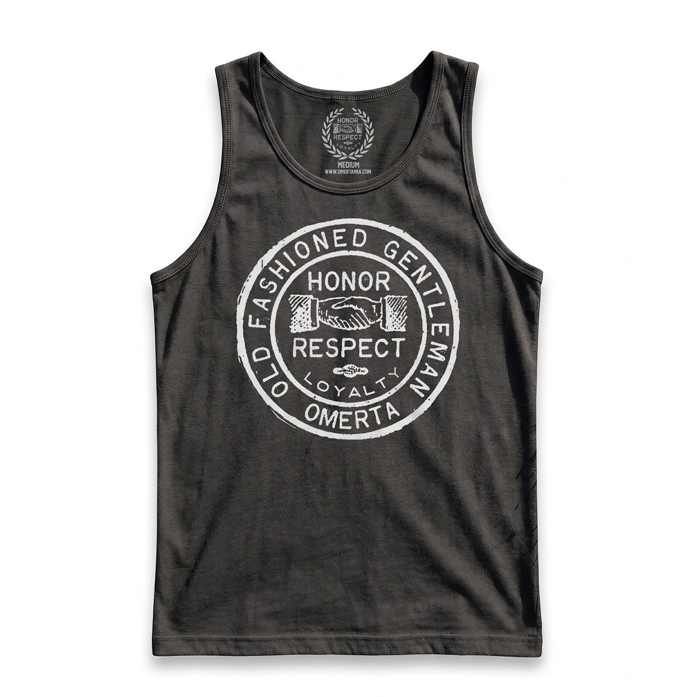Old Fashioned Gentleman Black Tank Top