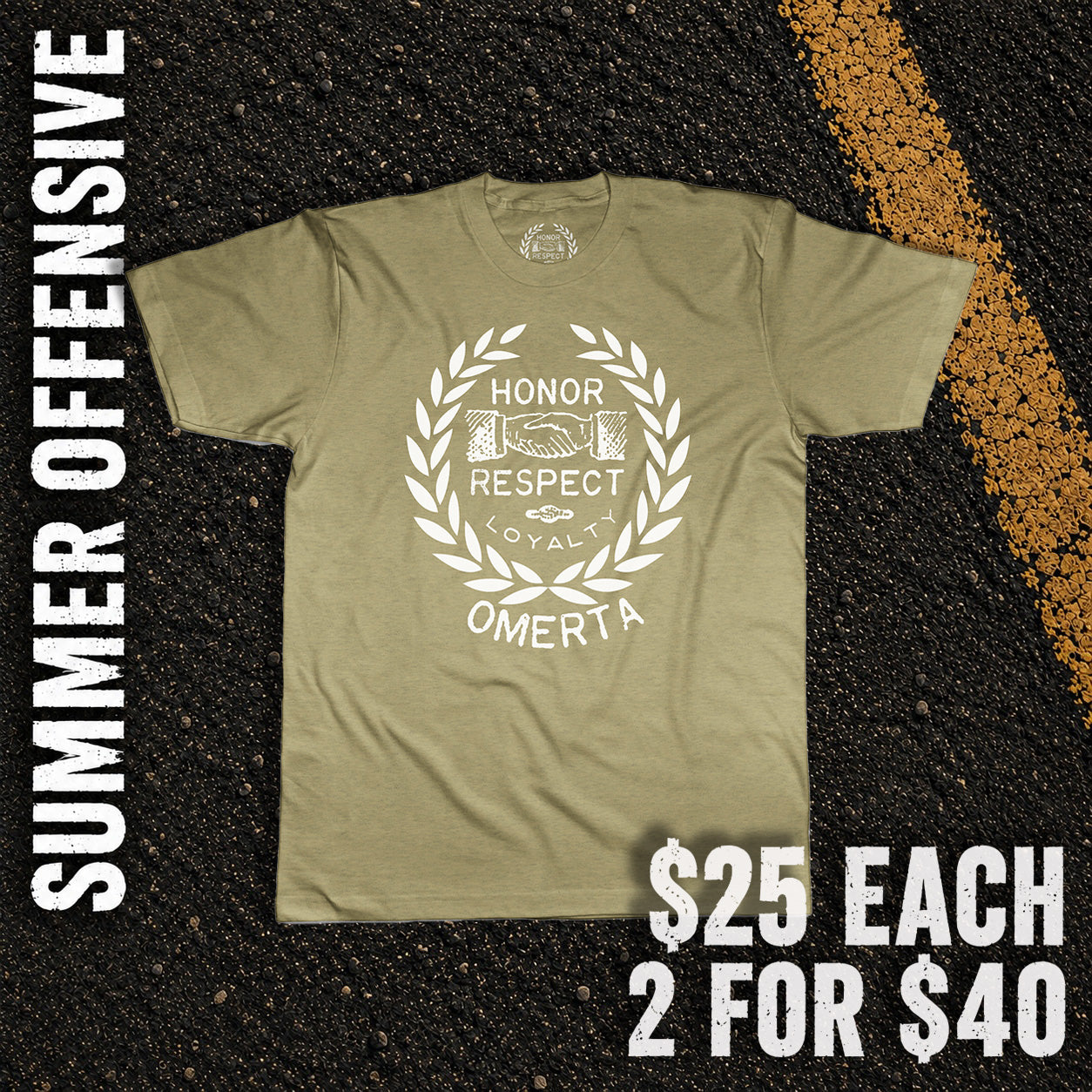 Wreath Heather Olive Shirt