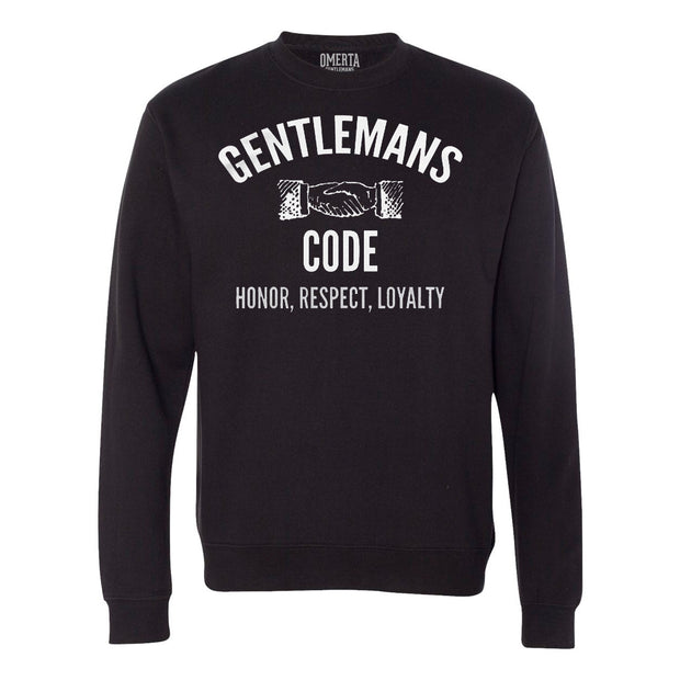 Gentlemans Code Black Crew Neck Sweatshirt