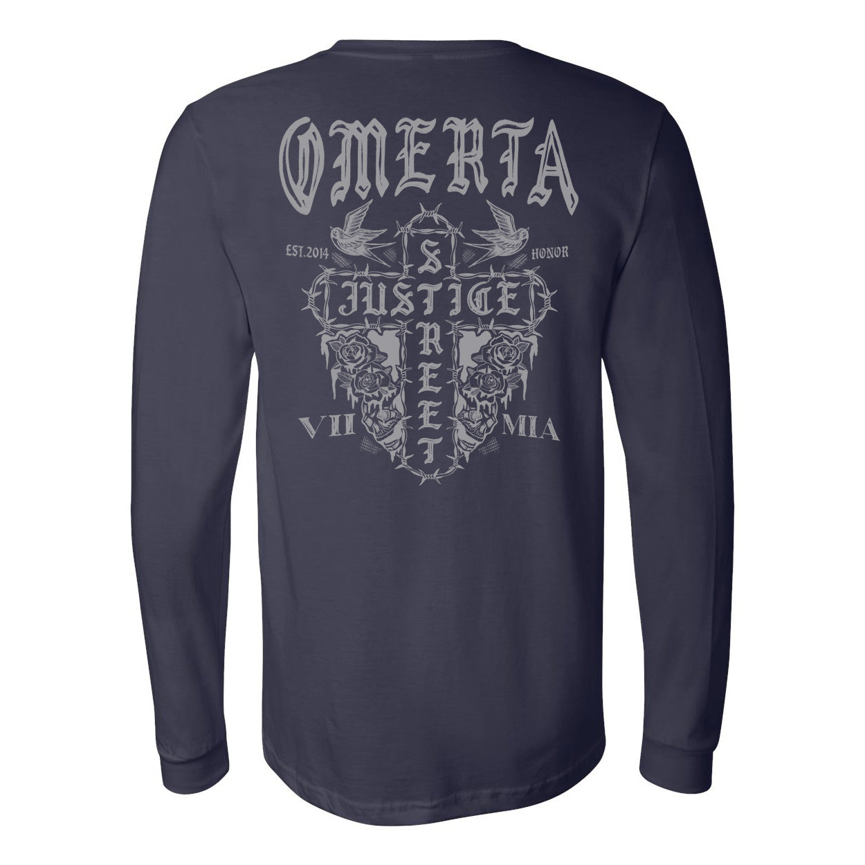 Street Justice OG Long Sleeve Navy Shirt
