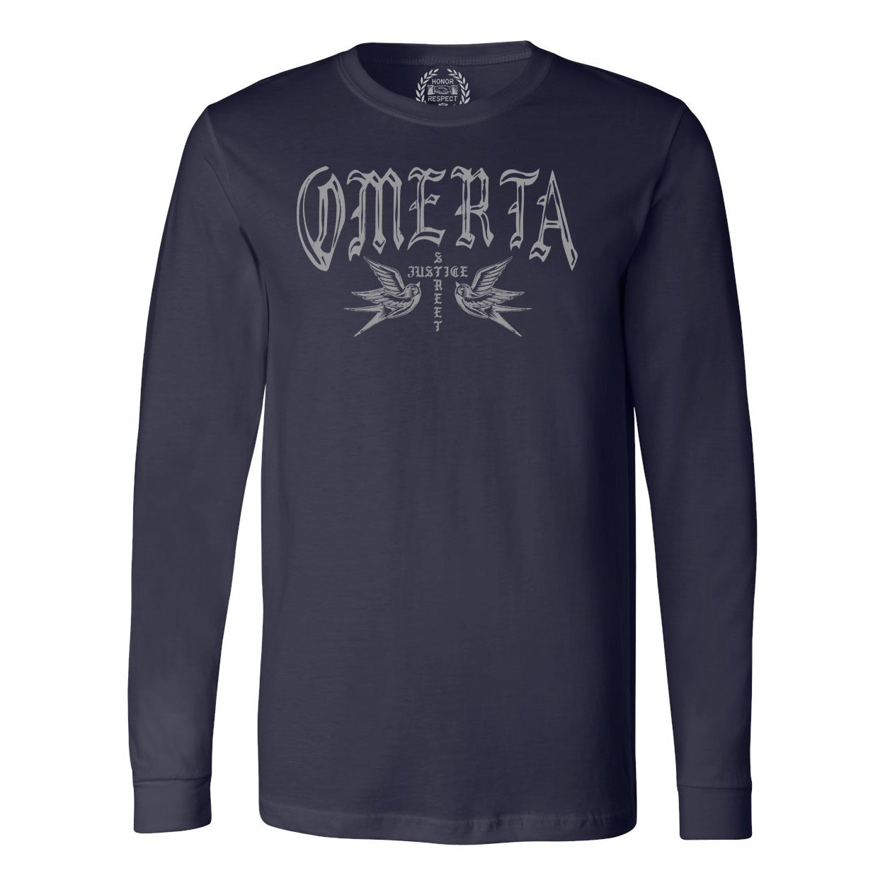 Street Justice OG Long Sleeve Navy Shirt