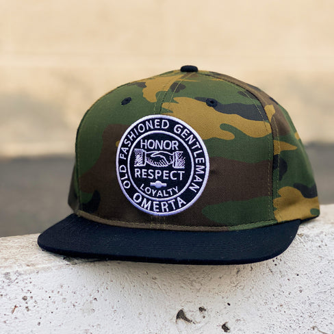 Old Fashioned Gentleman Camo Snapback Hat