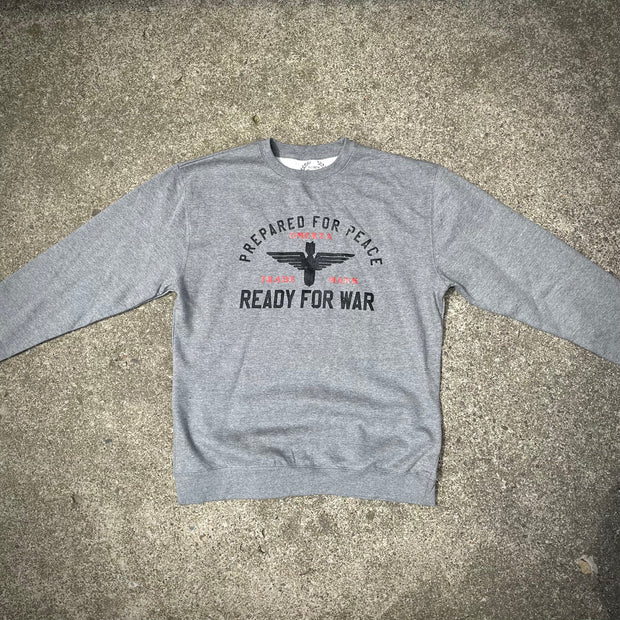 Ready For War Dark Heather Crew Neck Sweatshirt